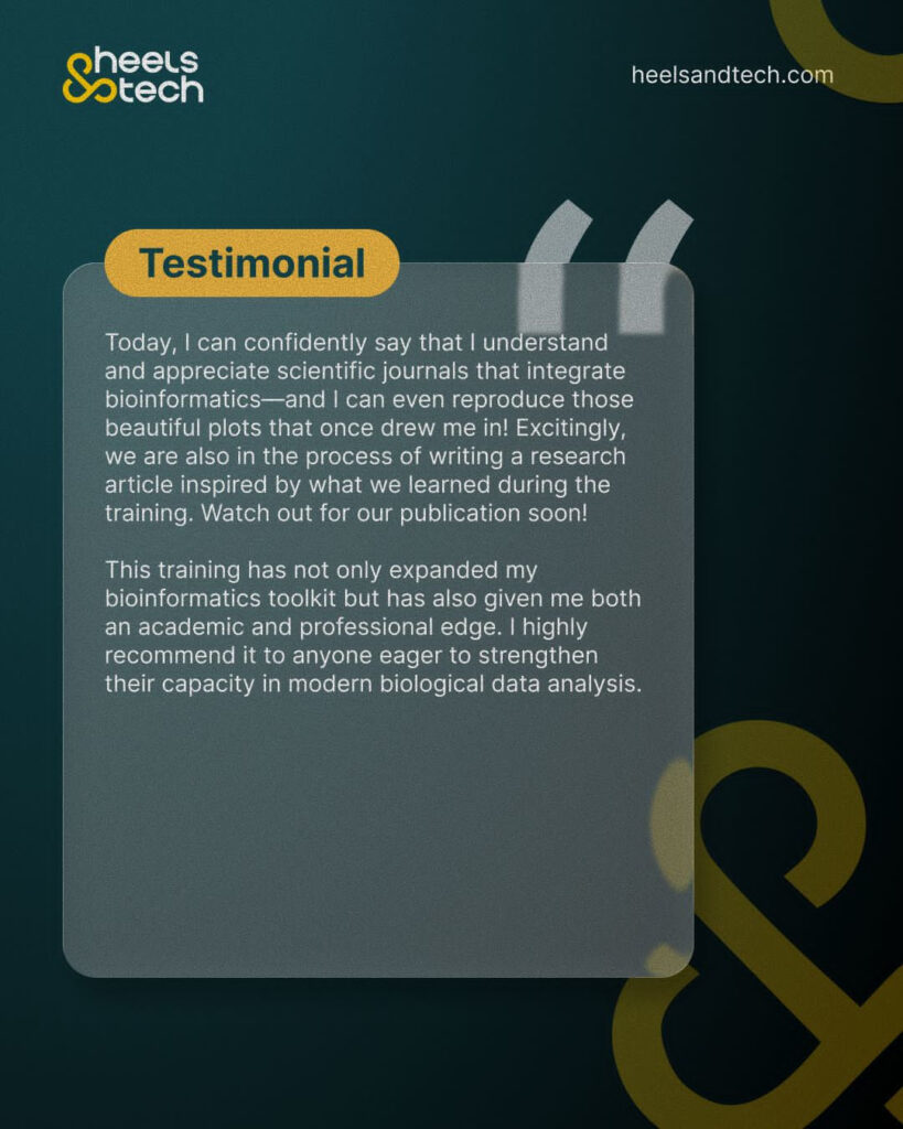 Bioinformatics Testimonial 1