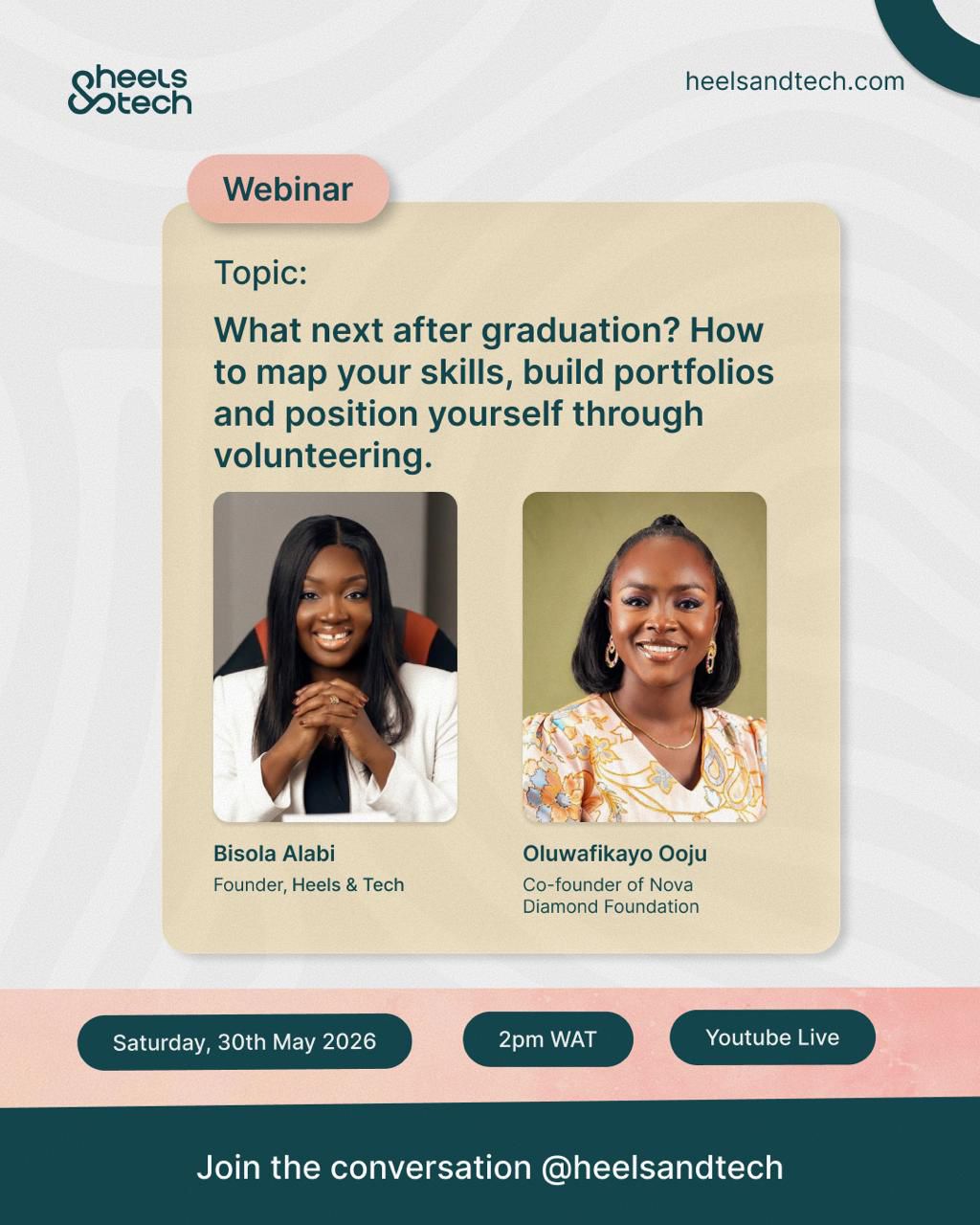 What next after graduation webinar flyer